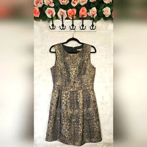 RW&CO. Metallic Serpent Cocktail Mini Dress